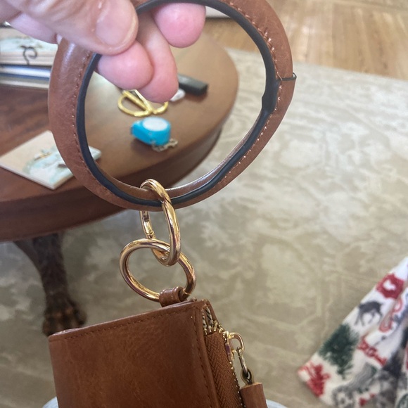 Repurposed Louis Vuitton Vegan leather wristlet! - Picture 4 of 6